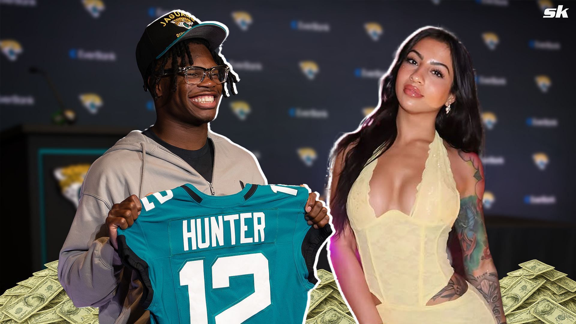 NFL fans throw shade at Travis Hunter&rsquo;s wife Leanna Lenee as rookie signs $46,650,000 Jaguars deal [Source: Imagn/ IG: @leannalenee]