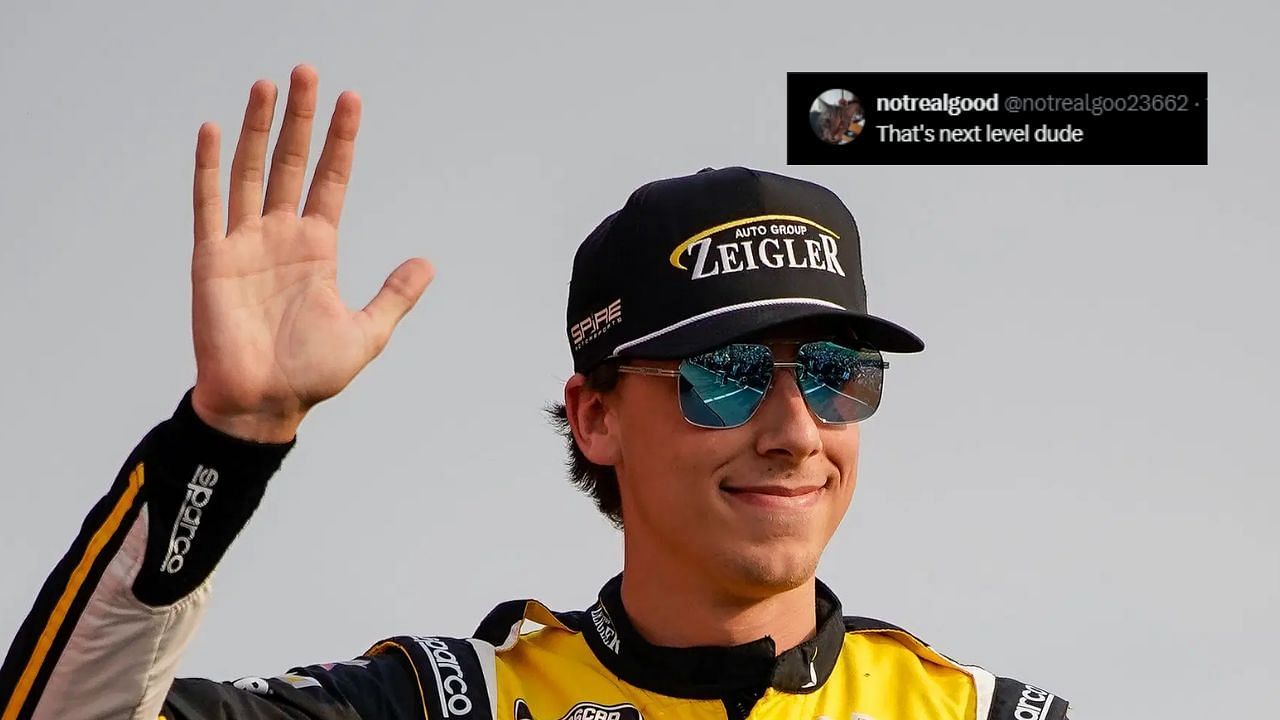 Carson Hocevar stuns fans with jaw-dropping restart at Pocono Raceway. Images via Imagn and X.