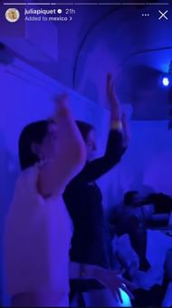 Julia Piquet's Instagram Story via Instagram