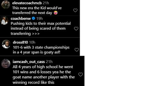 Hoops fans react as LeBron James recalls a tough moment from back in high school (image credit: instagram/sportscenternext)