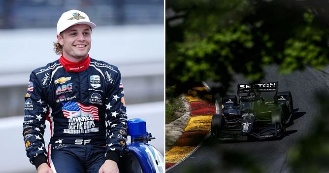 WATCH: Santino Ferrucci borrows and chugs a fan’s beer after a podium finish at Road America