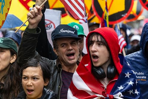 Mark Ruffalo showed his support for the No Kings protests (Image via Getty)