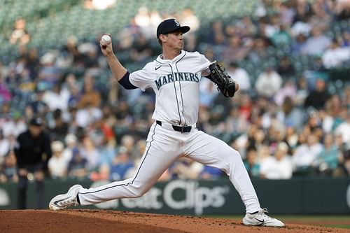 Emerson Hancock in action against the Baltimore Orioles - Source: Getty