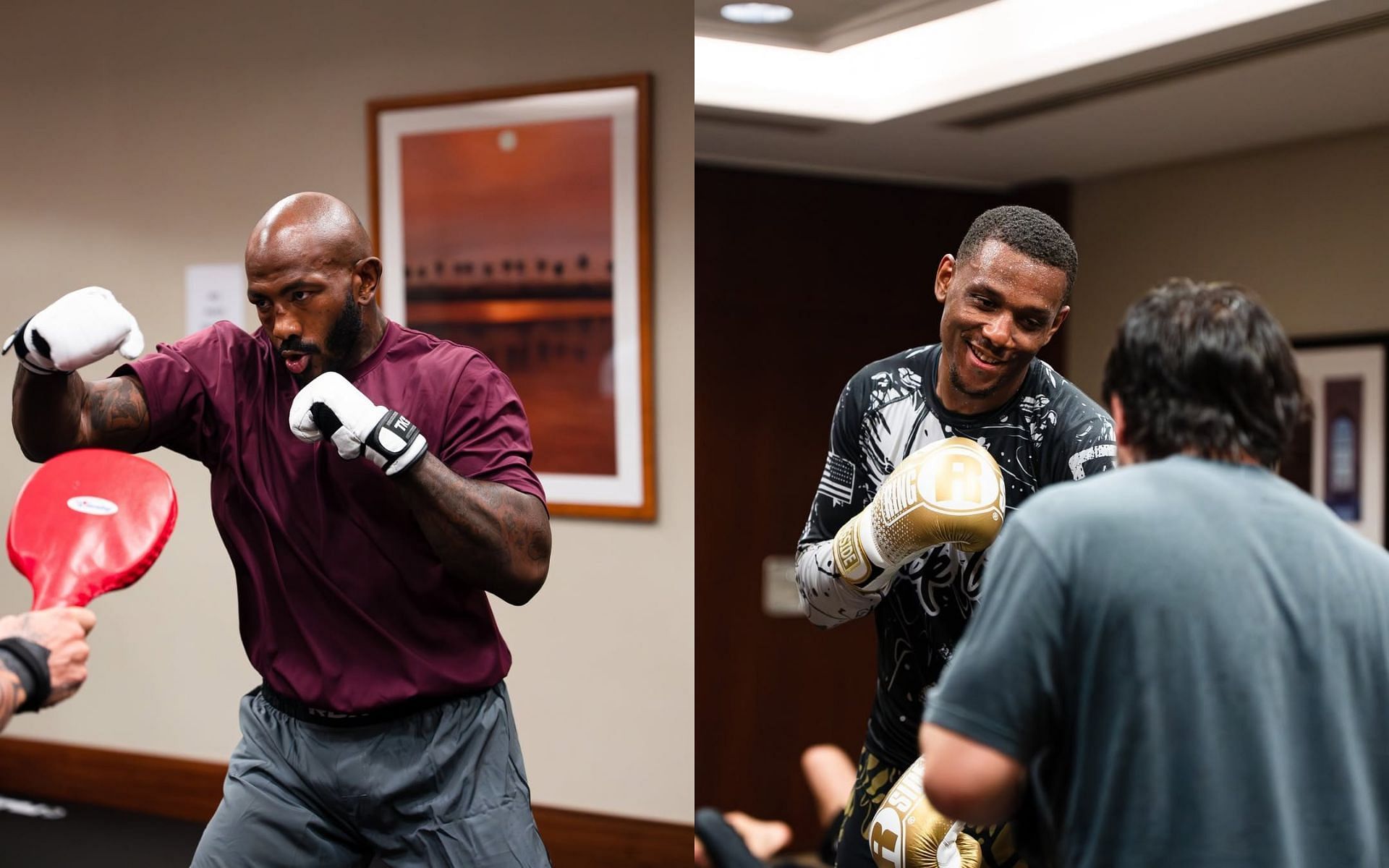 Khalil Rountree Jr. (left) will test himself against Jamahal Hill (right) at UFC Baku. [Images courtesy: @ufc on Instagram]