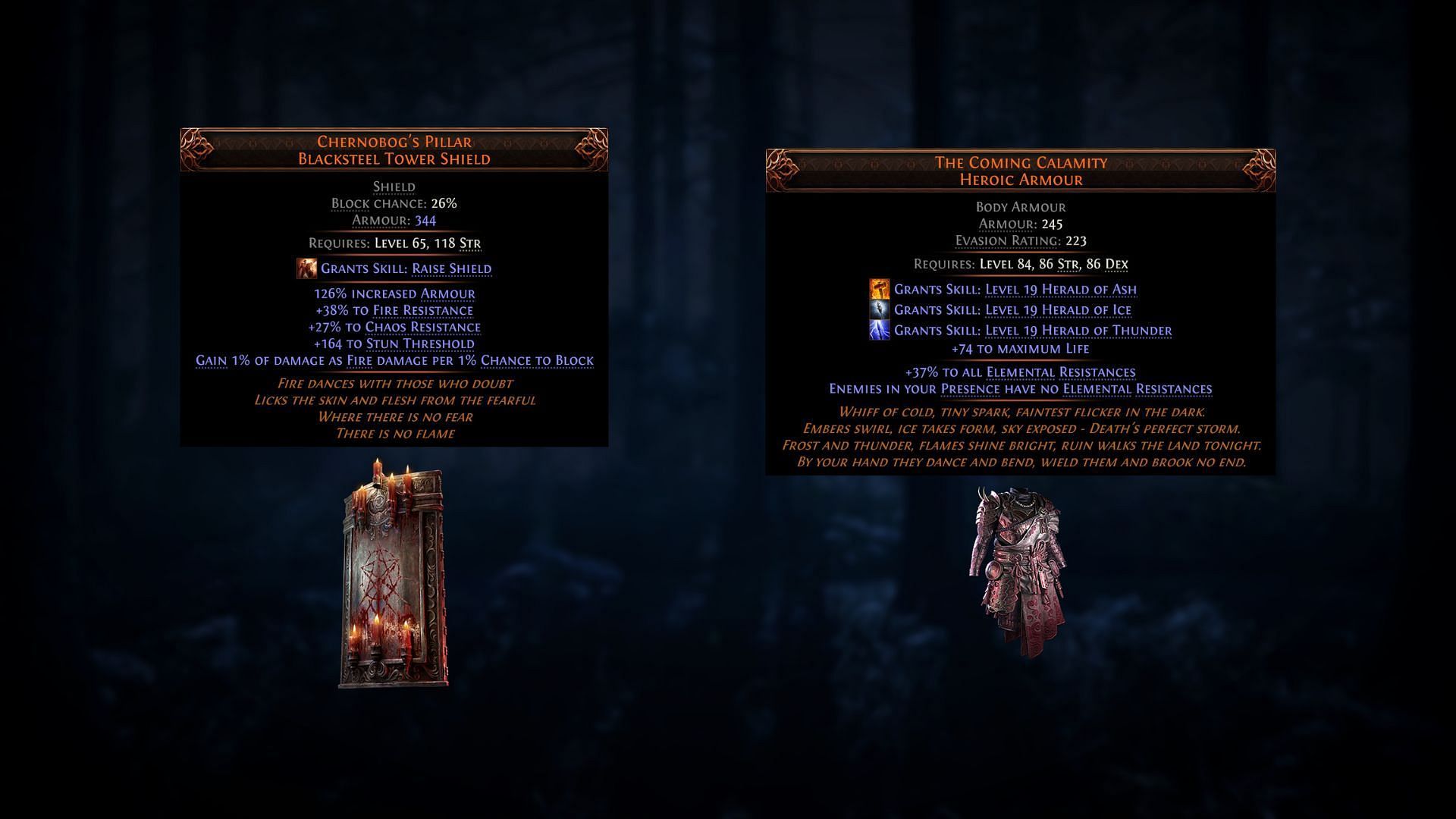 New unique items in PoE 2 Dawn of the Hunt update (Image via Grinding Gear Games)