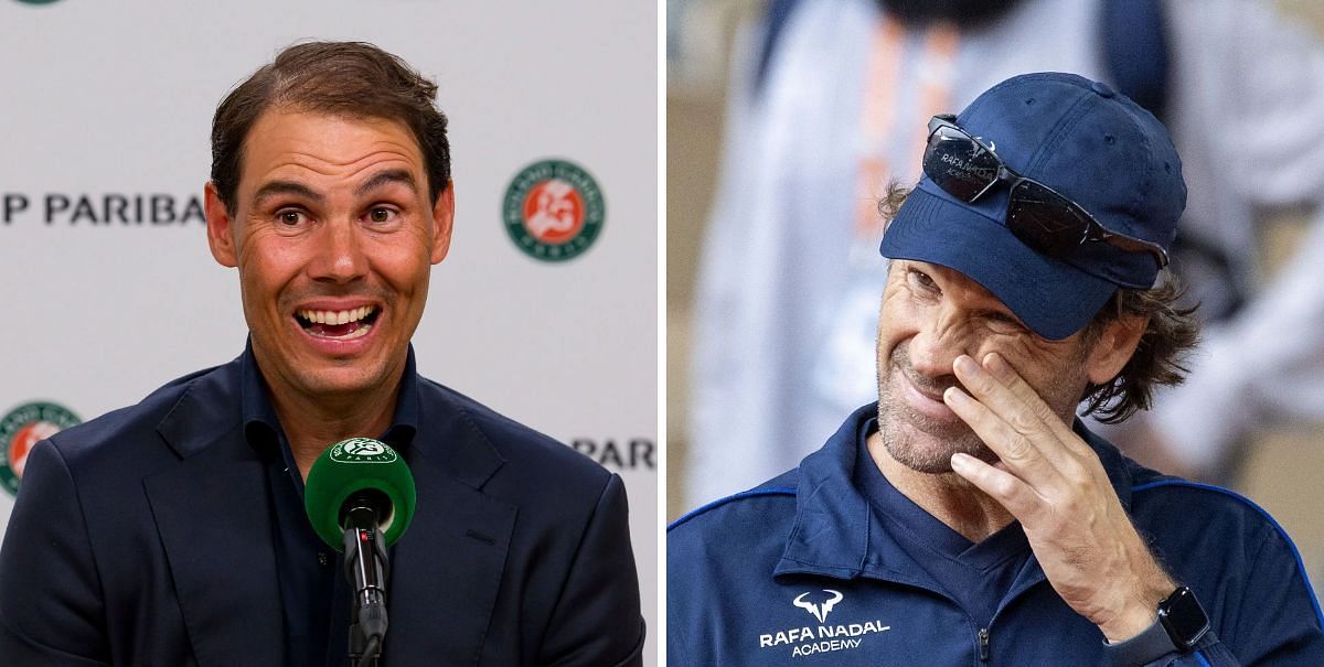 Rafael Nadal and Carlos Moya on tour - Image Source: Getty 