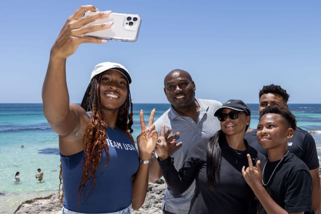 Coco Gauff's mother Candi sends her support to son Codey as he hones ...