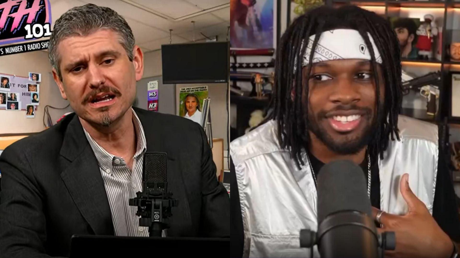 Ethan adds to his list of lawsuits in 2025 (Images via H3 Podcast/YouTube, @SeanDaBlack/X )