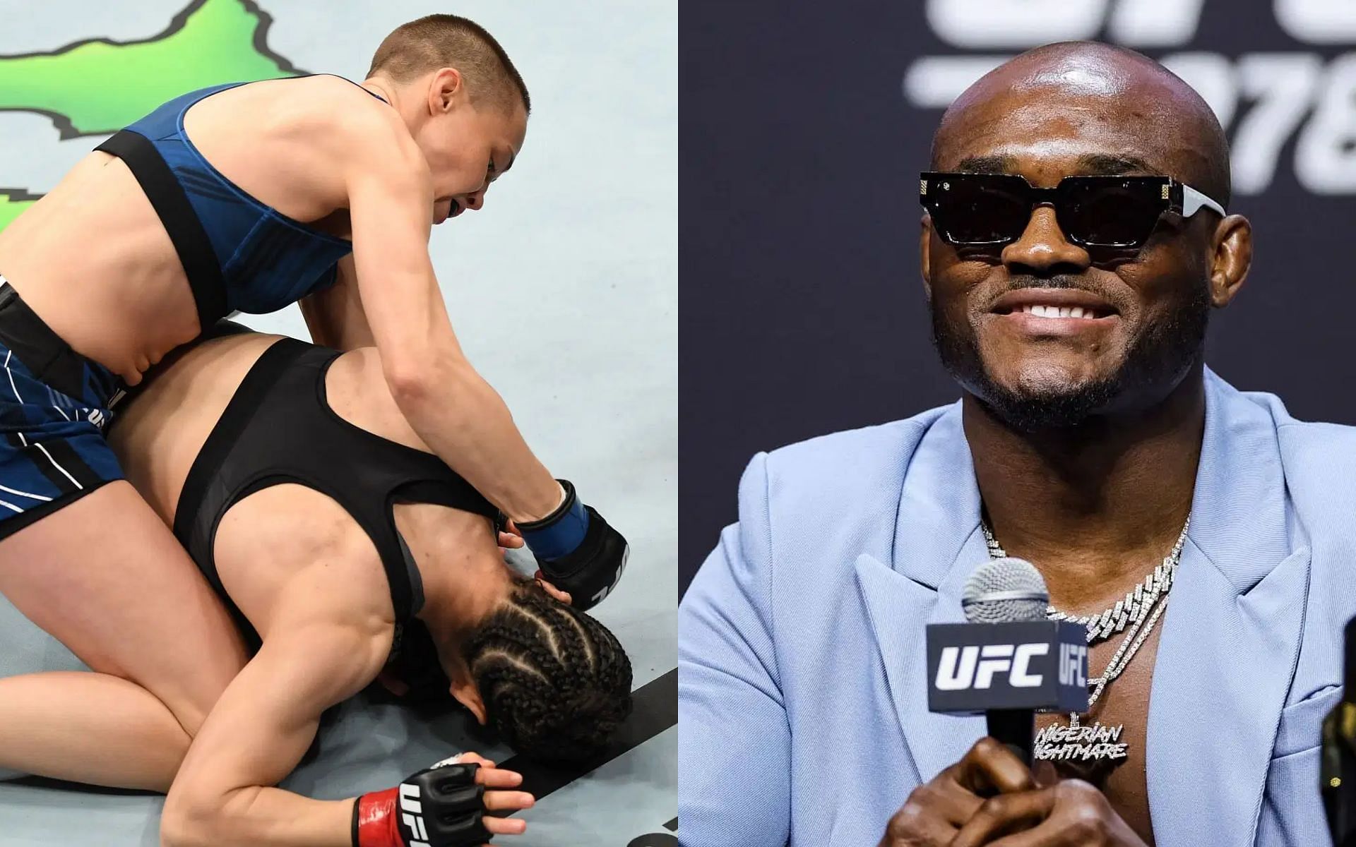 Kamaru Usman once shared his reaction to Rose Namajunas