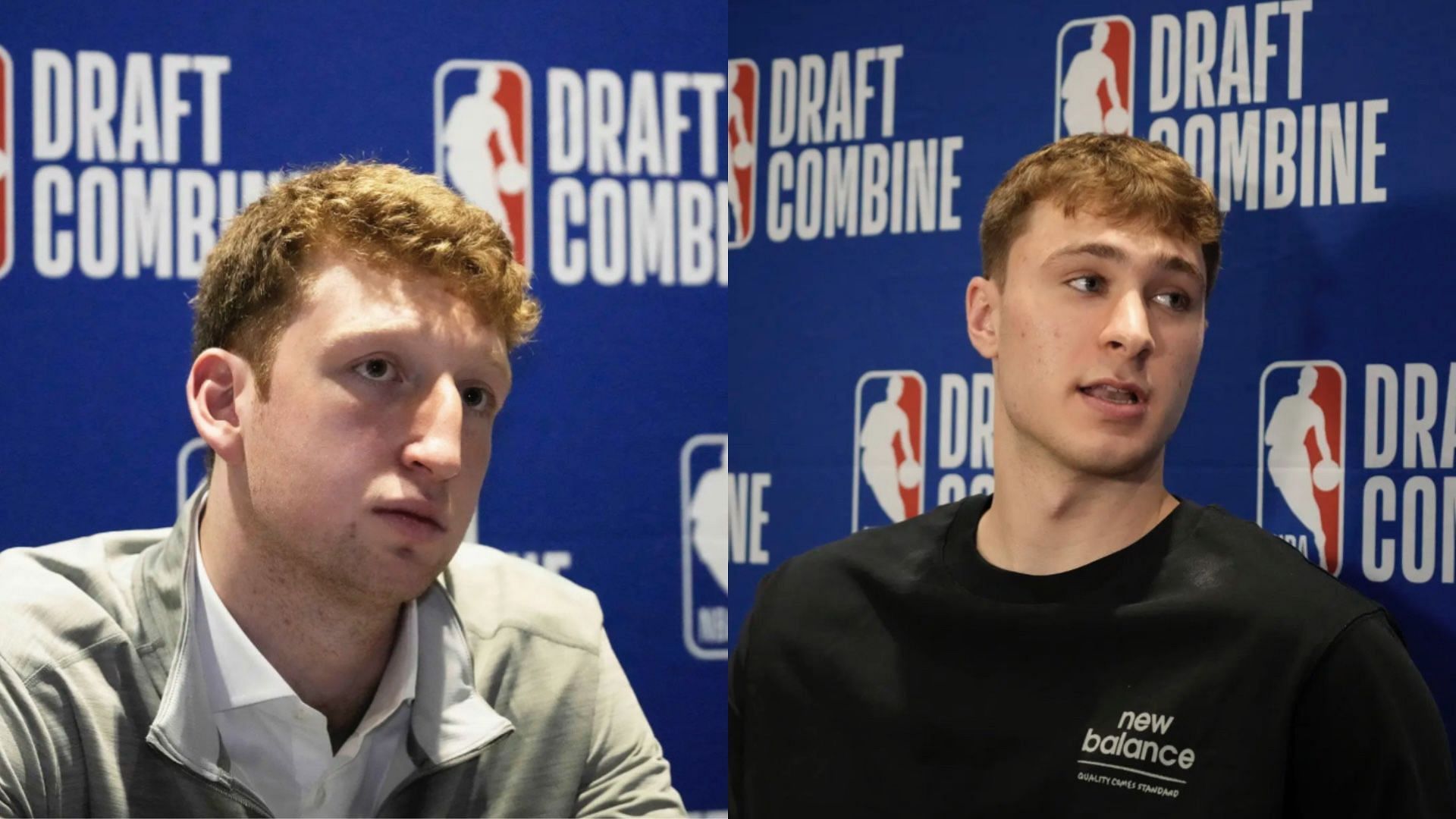 NBA draft prospects Cooper Flagg and Danny Wolf