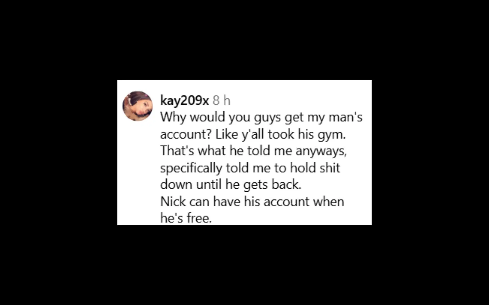 Nick Diaz&#039;s rumored ex-girlfriend fires back at the UFC icon&#039;s teammates. [Screenshot courtesy: @bbjninjarecovery and @kay209x on Instagram]
