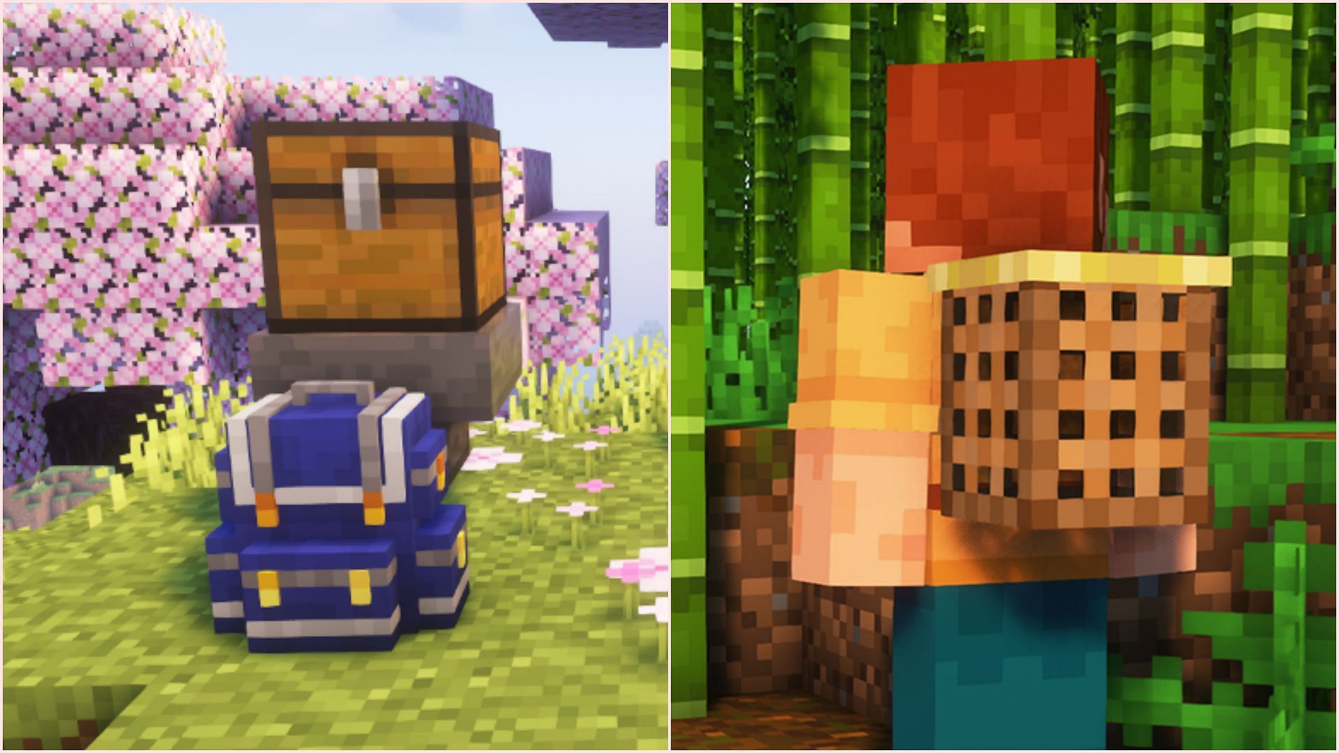 There are loads of backpack mods out there (Image via CurseForge/P3pp3rF1y || CurseForge/MrCrayfish)