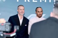 Brad Pitt and Lewis Hamilton - Source: Getty