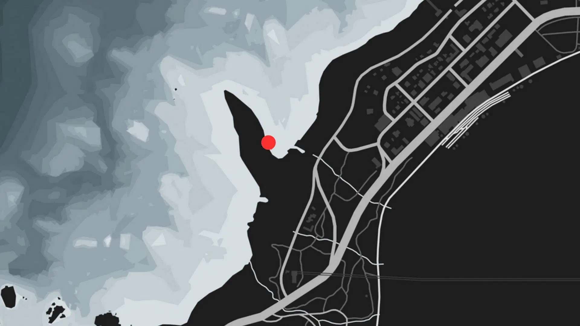 The exact coordinates of the GTA Online Shipwreck location today (Image via Rockstar Games)