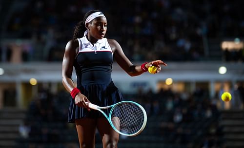 Coco Gauff at the 2025 Italian Open (Source: Getty)