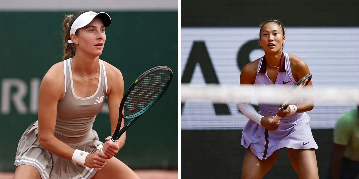 McCartney Kessler (L) vs Zheng Qinwen (R) preview, (Source: Getty Images)