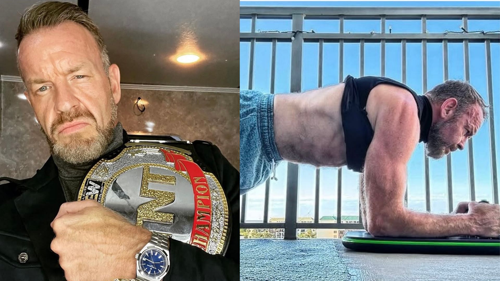 Images via official Instagram of Christian Cage