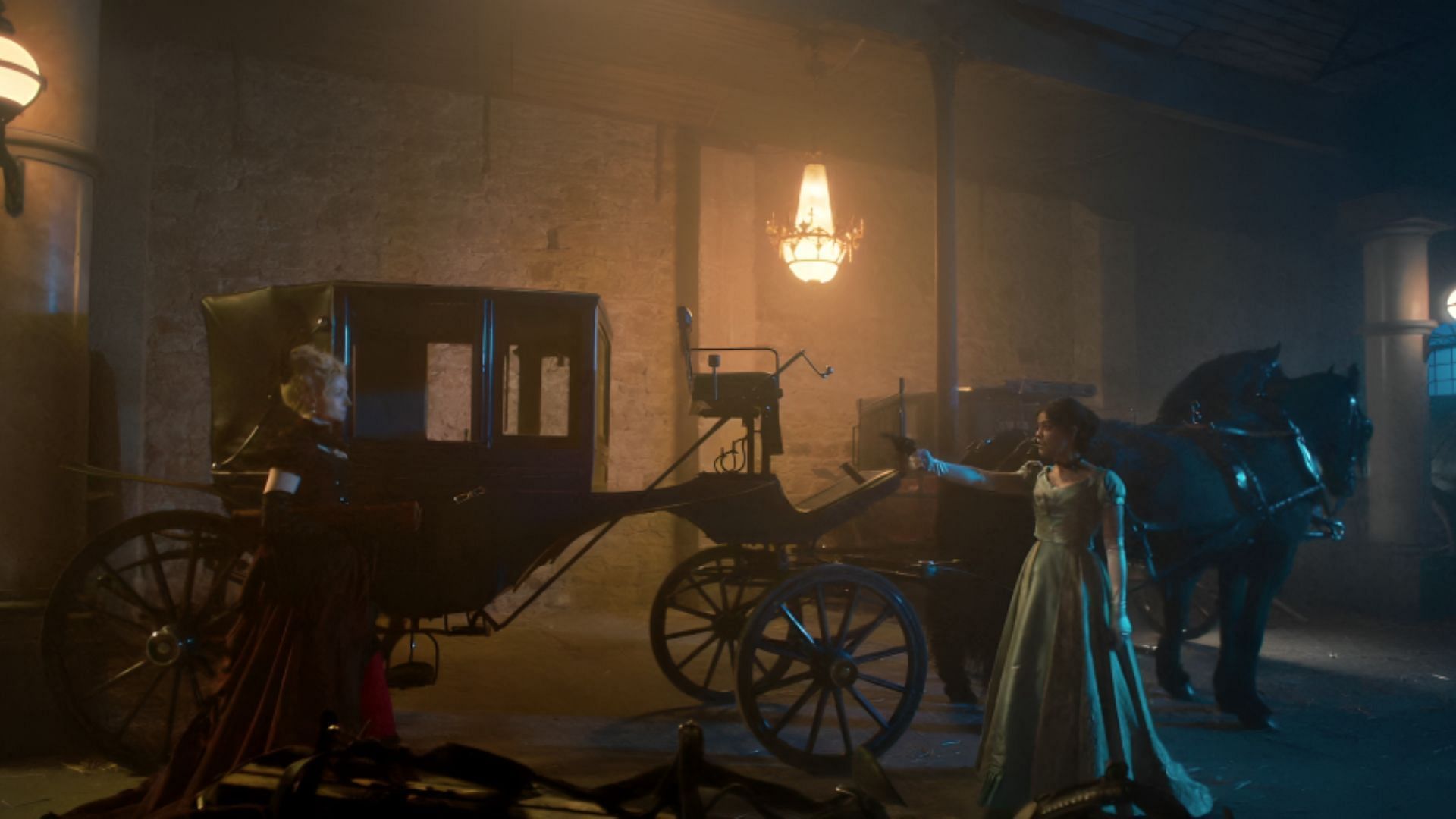 An image of Lady Violet and Amelia from the Sherlock & Daughter season 1 finale (Image via The CW)