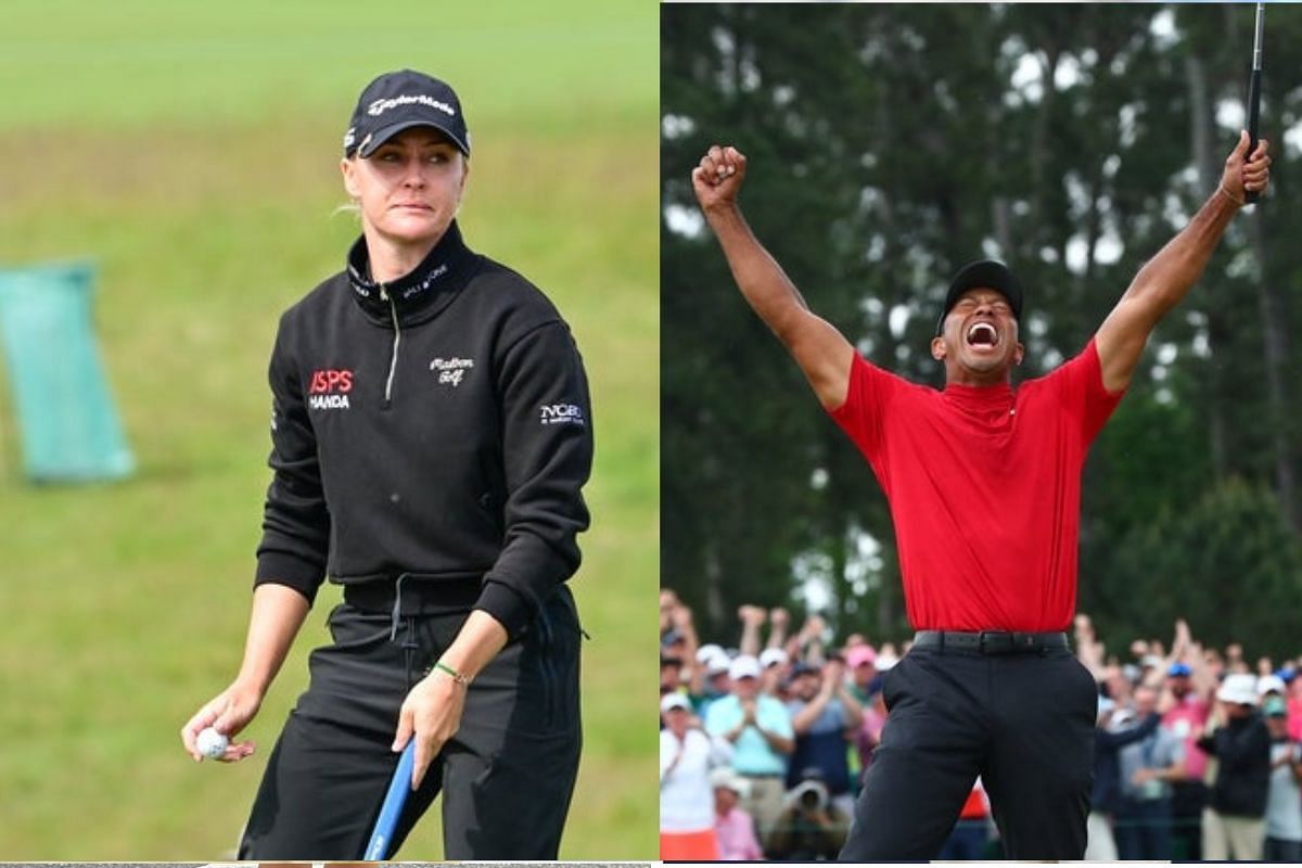 Charley Hull and Tiger Woods - Image Source - Imagn