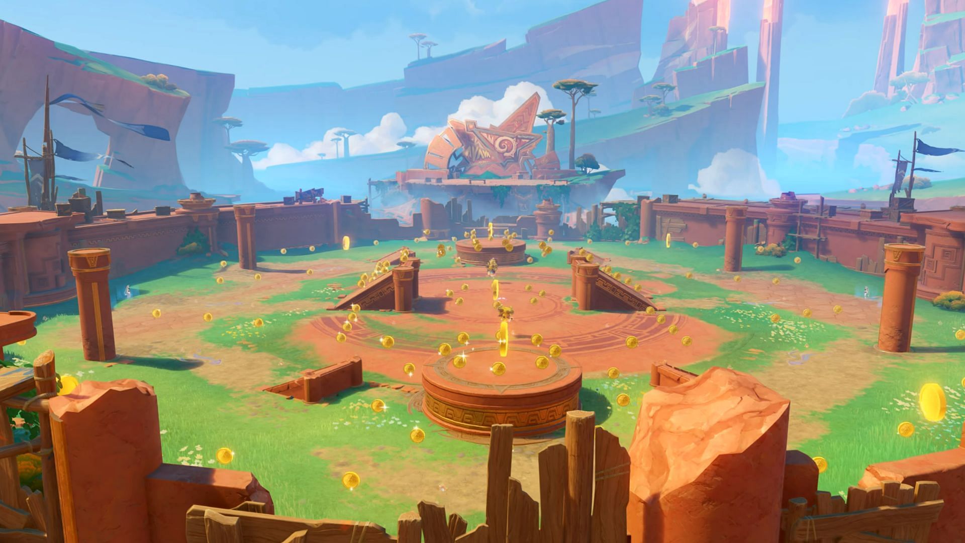A Battle of Brains versus Brawn challenge stage (Image via Sportskeeda Gaming/HoYoverse)