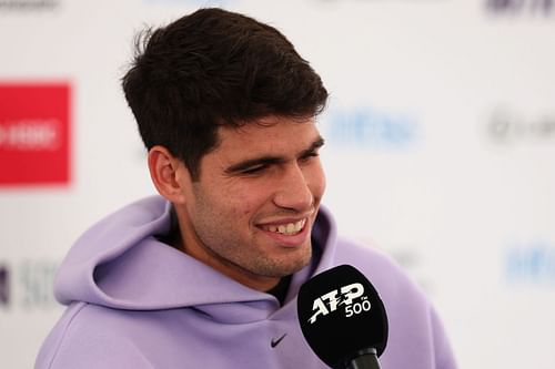 Carlos Alcaraz at the HSBC Championships - Image Source: Getty