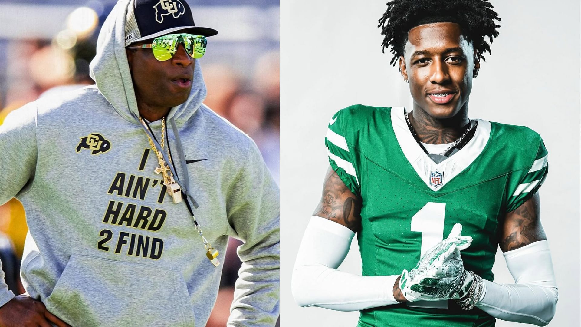 Sauce Gardner x Deion Sanders collage (IG)