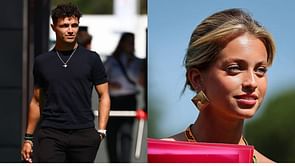 Lando Norris' girlfriend Margarida Corceiro makes a fashion statement in a white swimsuit