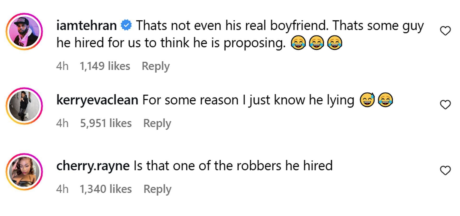 Comments reacting to the news (Image via Instagram/ @theshaderoom)