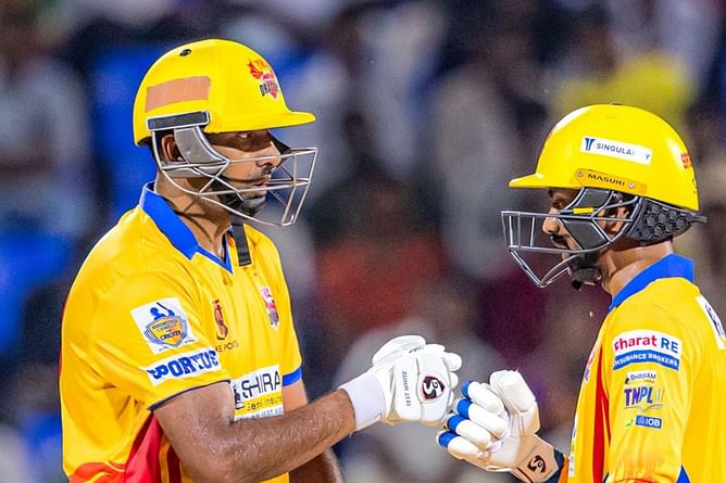 R Ashwin smashes 67 off 46 balls as opener in DGD vs CSG TNPL 2025 match [Watch]