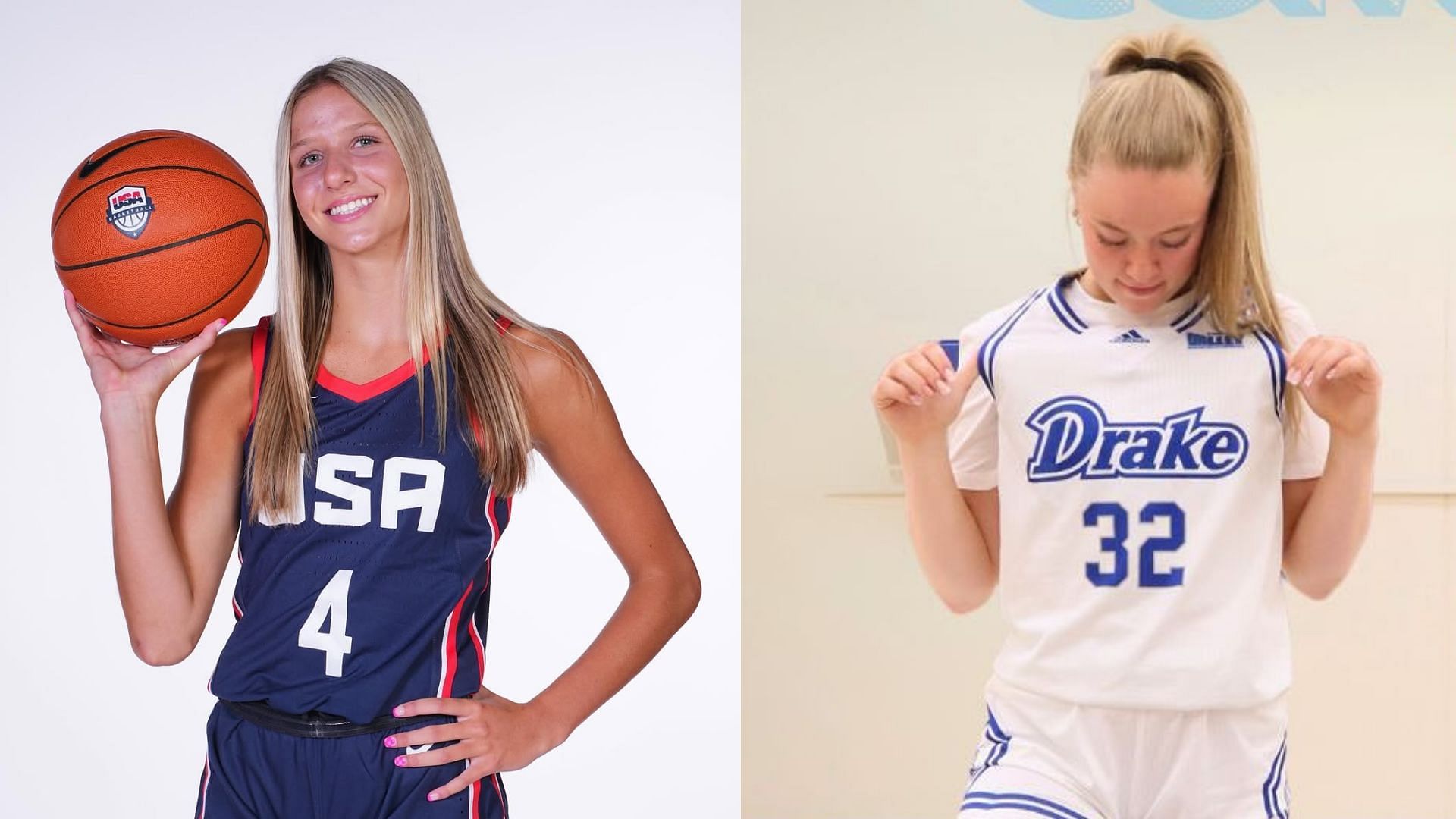 2026 prospect Addison Bjorn and Drake Bulldogs commit Grace Fincham