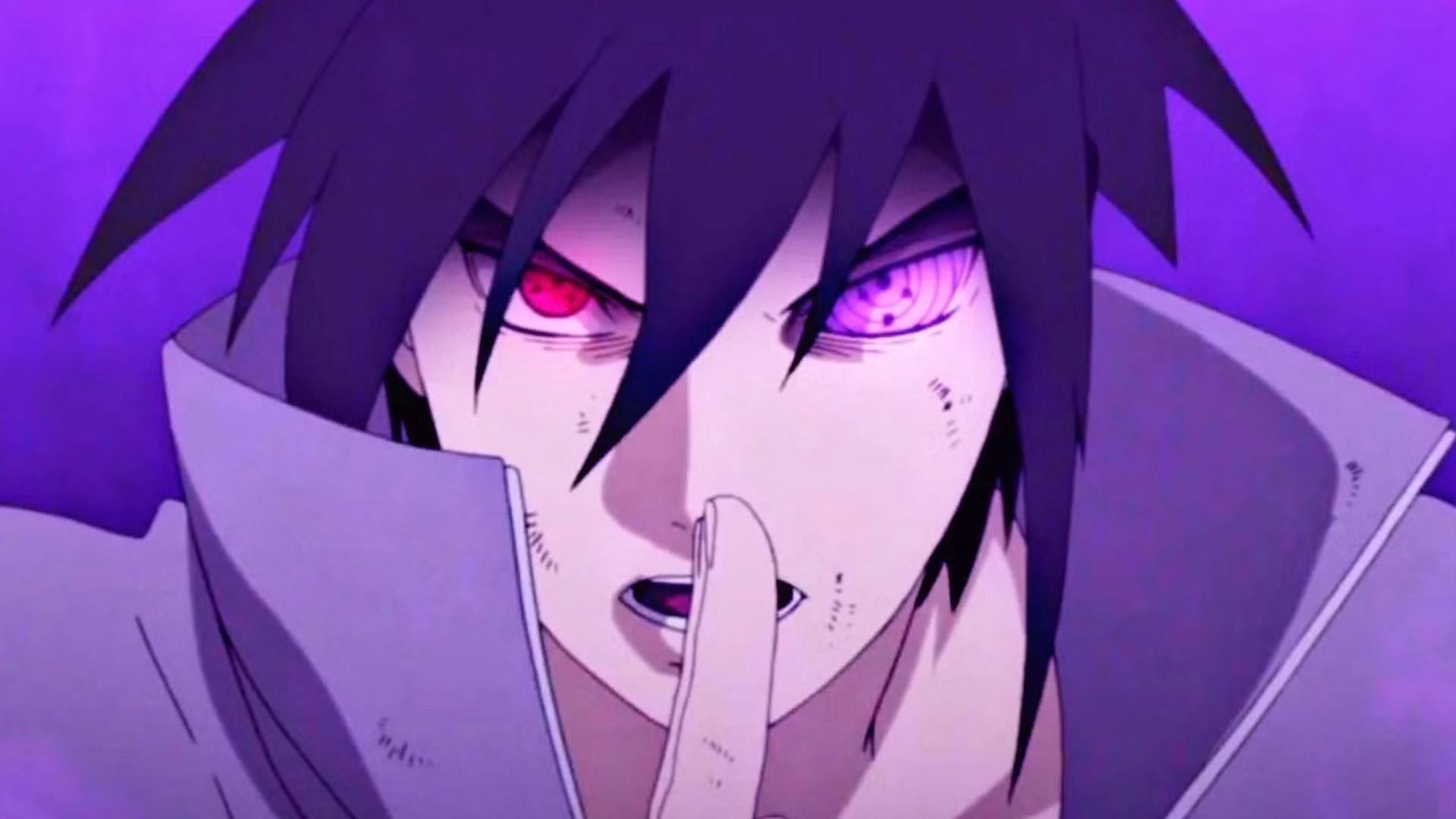 Sasuke using his Rinnegan in anime(Image via Pierrot)