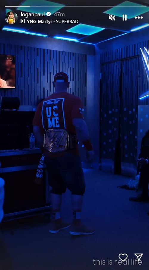 Logan Paul shared some backstage footage [Image credit: Paul's Instagram account]