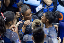 "I would have shut down"- French gymnast reveals Simone Biles' tour helped her recover from Olympics setback