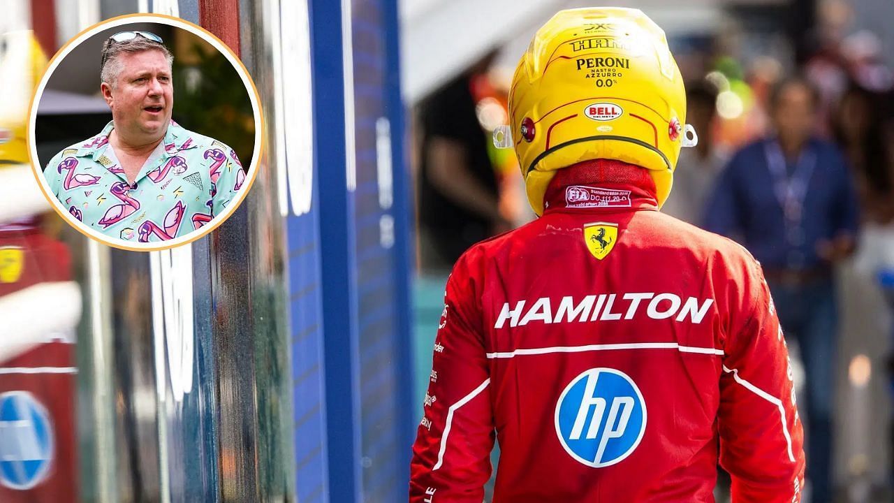 F1 Pundit David Croft and Lewis Hamilton [Source: Getty]