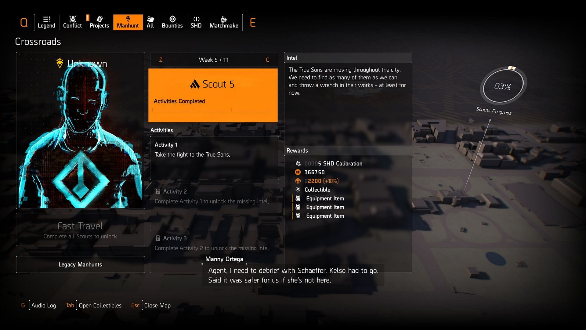 Scout 5 objectives (Image via Ubisoft) 