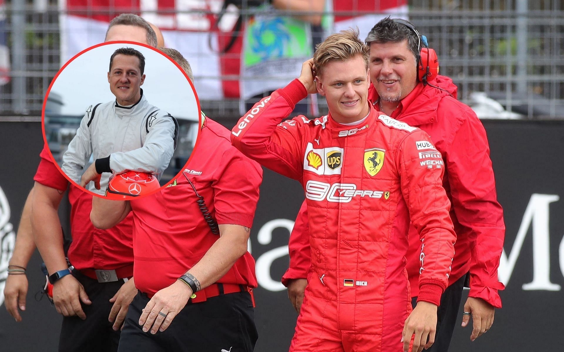 Michael Schumacher and Mick Schumacher