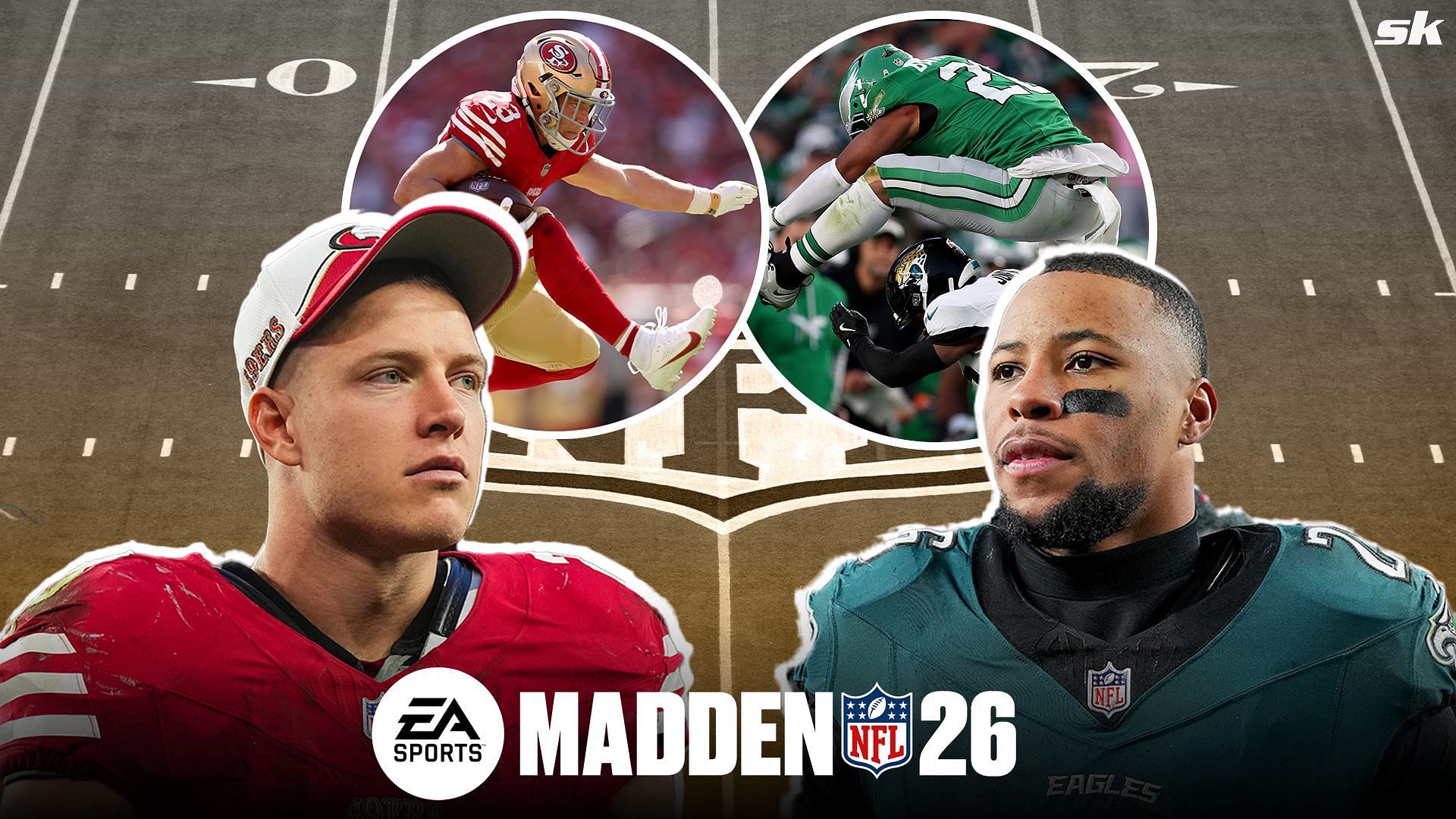 Christian McCaffrey makes feelings known on &ldquo;passing the torch&rdquo; to Saquon Barkley for Madden 26 cover