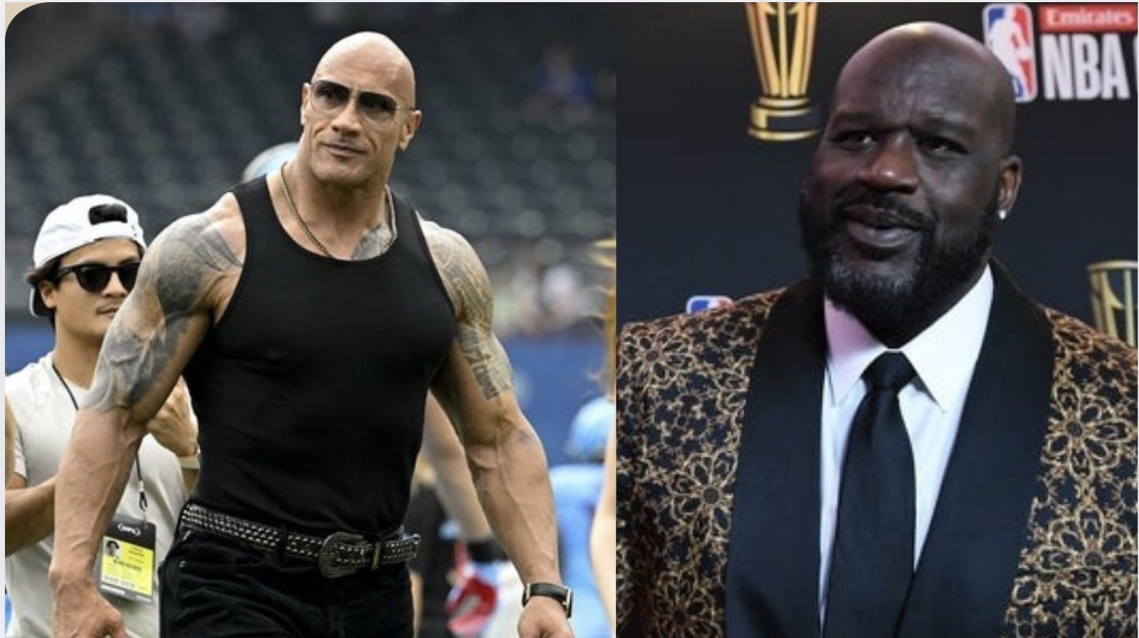 Dwayne Johnson and Shaquille O