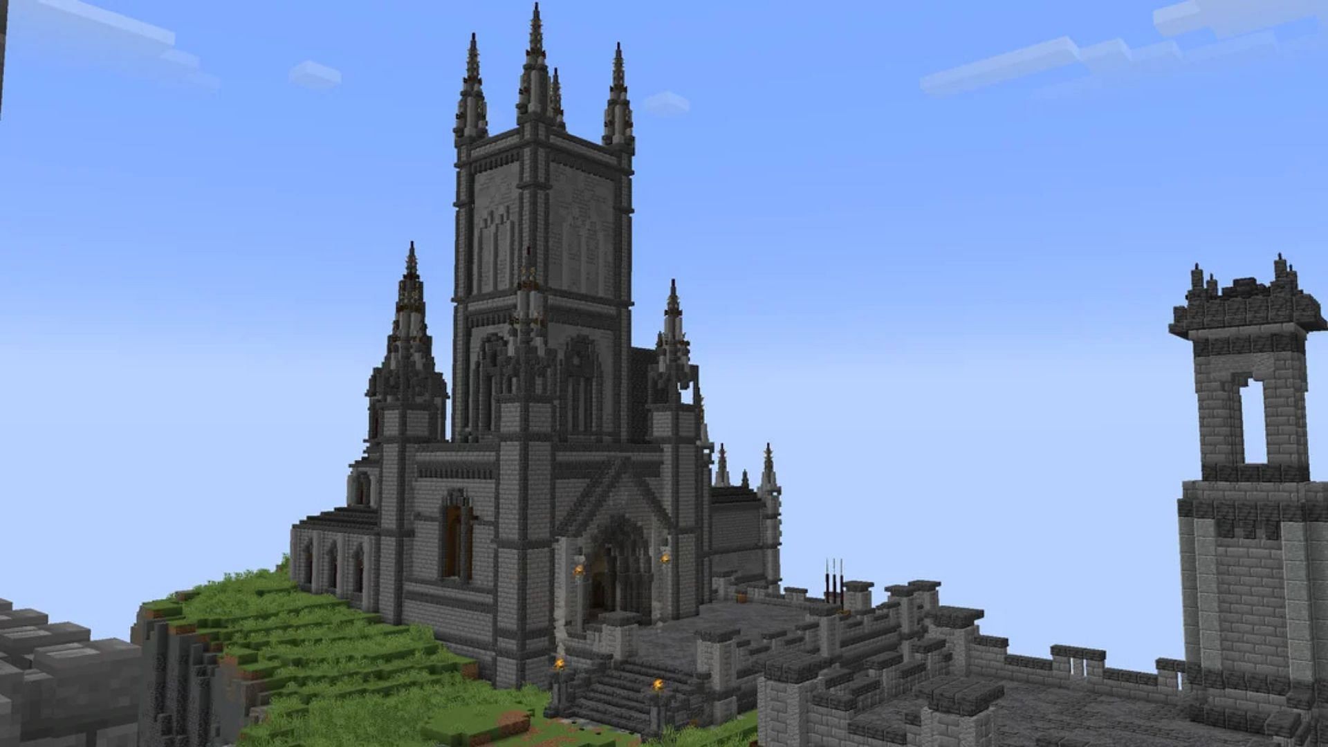 Elden Ring inspired castle in Minecraft