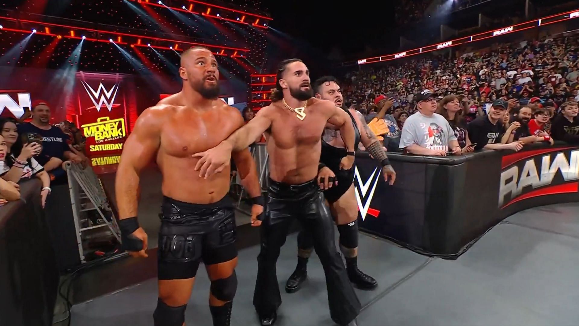 (From left to right) Bron Breakker, Seth Rollins, and Bronson Reed [Image Credits: WWE