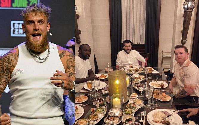 "Imagine Messi and Ronaldo grabbing dinner" - Jake Paul takes jab at Canelo Alvarez vs. Terence Crawford dinner meet-up with Turki Alalshikh