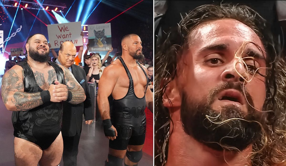 Seth Rollins, Bronson Reed, Bron Breakker and Paul Heyman are part of an alliance on RAW. [Image credits: WWE.com &amp; YouTube]