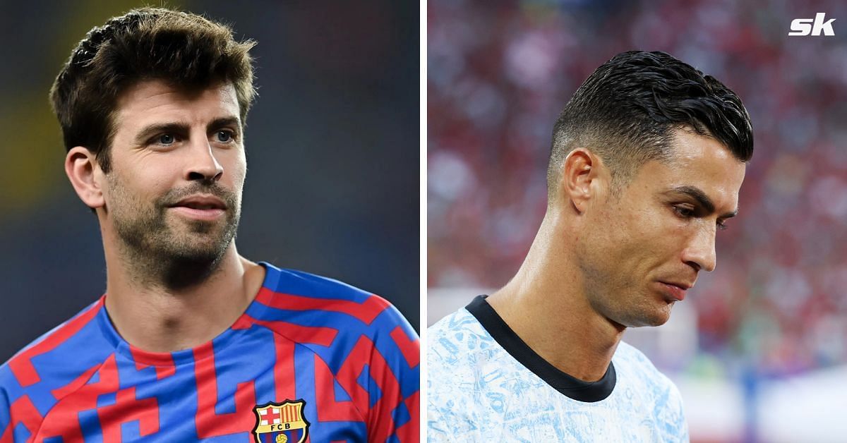 L to R: Gerard Pique and Cristiano Ronaldo (All images sourced from Getty)