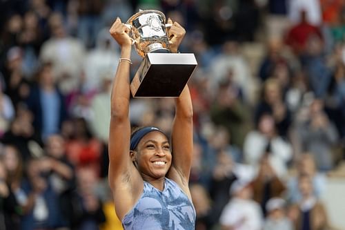 Gauff at the French Open Tennis Tournament. Roland-Garros 2025. - (Source: Getty)
