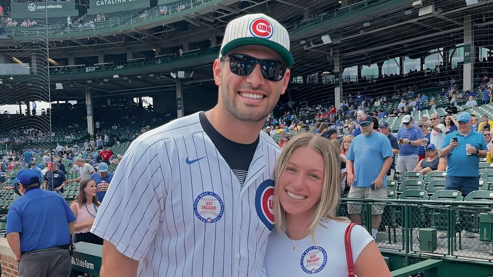 Cole Kmet and Emily Jarosz&rsquo;s stunning wedding photos surfaces on Instagram 11 days after their D-Day (Image Credit: Emily/IG)