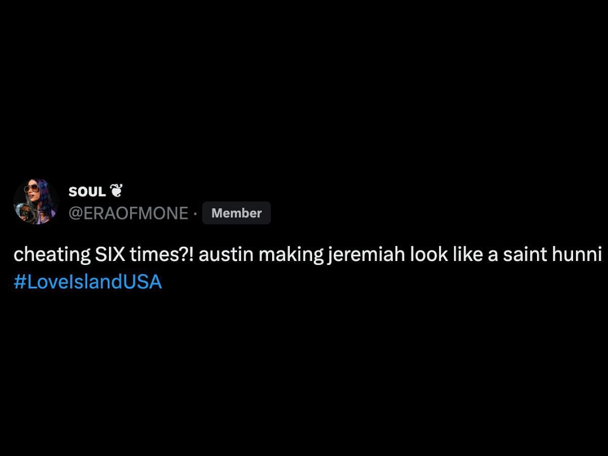 Netizens react to Austin&#039;s answers (Image via X/ @ERAOFMONE)