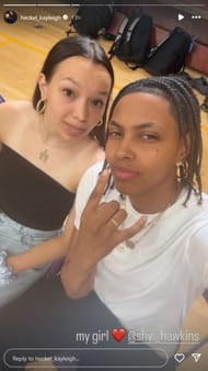 Image via Kayleigh Heckel's Instagram story.