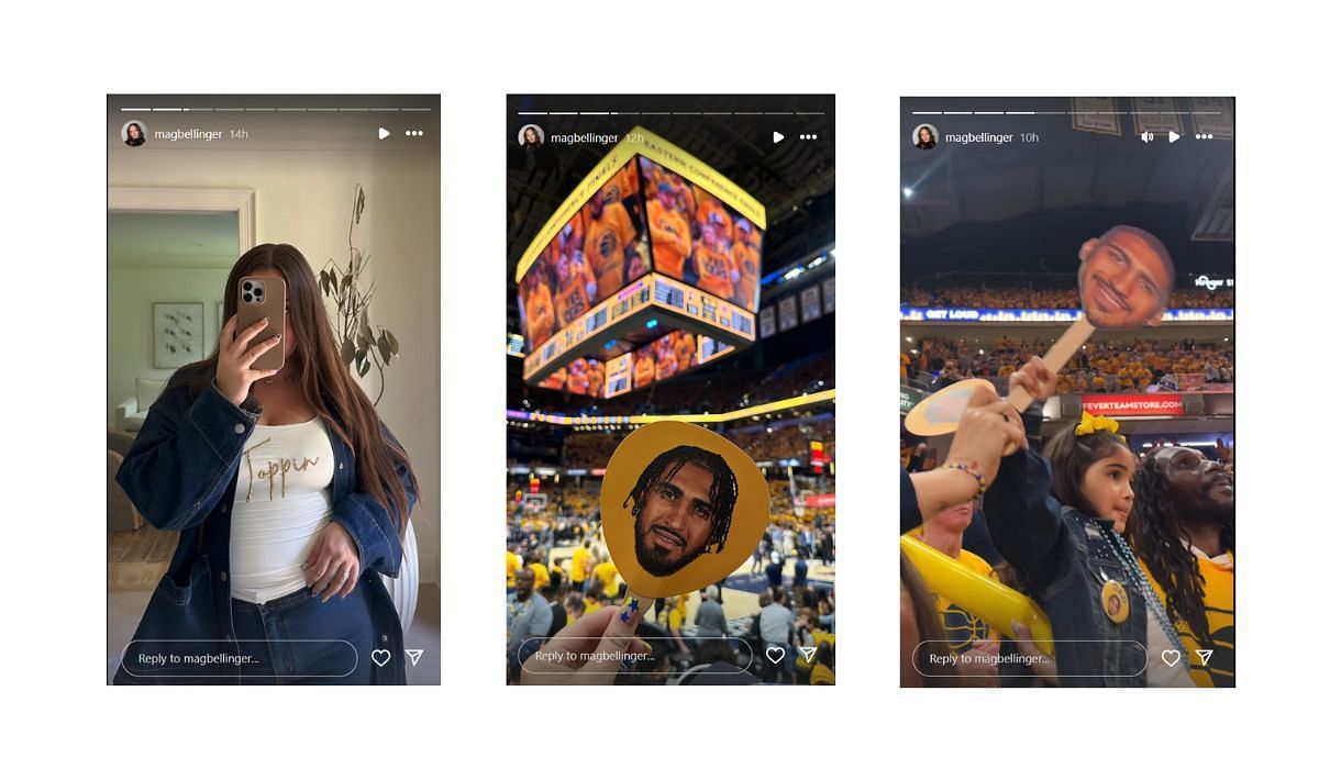 Obi Toppin's fiancé and daughter show their support for him with matching outfits