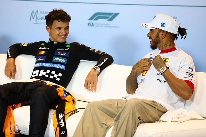Lando Norris reveals he was a Lewis Hamilton fan when he was growing up and watching F1