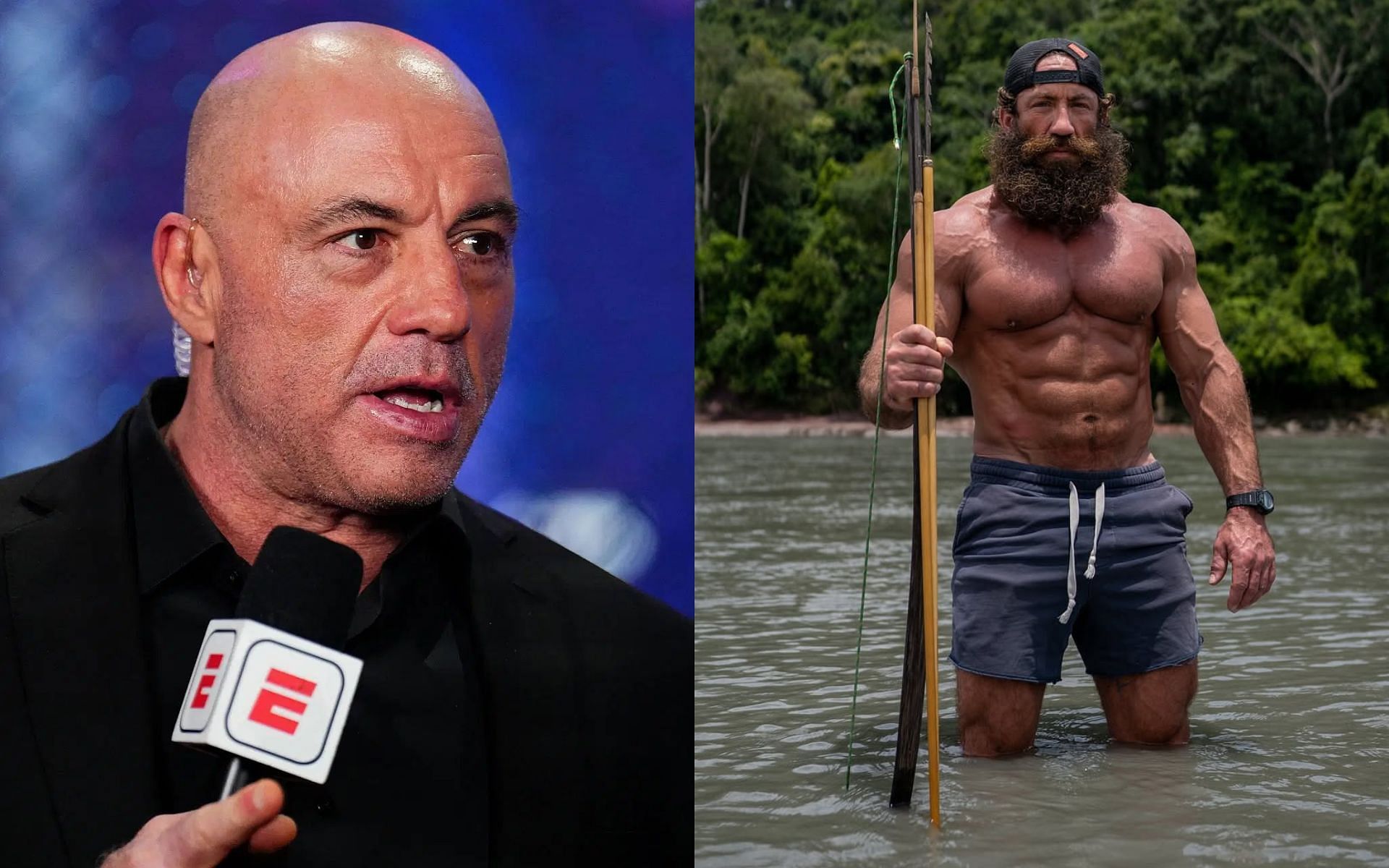 Joe Rogan (left) calls Liver King (right) mentally unstable. [Images courtesy: Getty Images, @liverking on Instagram]  